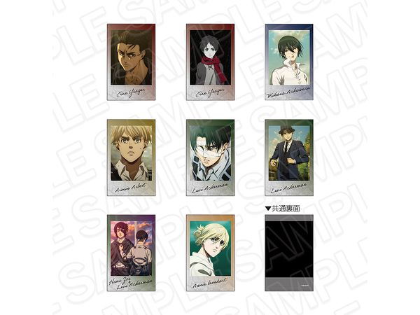 Tv Anime Attack On Titan The Final Season: Instant Photo-Style Bromide (Blind) Vol.2 1Box 8Pcs