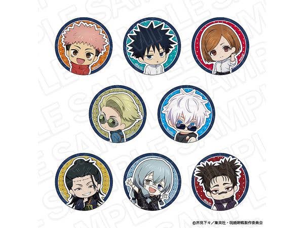 Tv Anime Jujutsu Kaisen: Hologram Can Badge (Blind) Baseball Ver. 1Box 8 Pieces