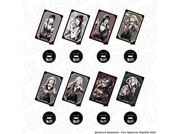 Kakegurui: Card-Shaped Acrylic Stand (Blind) Pale Tone Series Vol.3 1 Box 8 Pieces