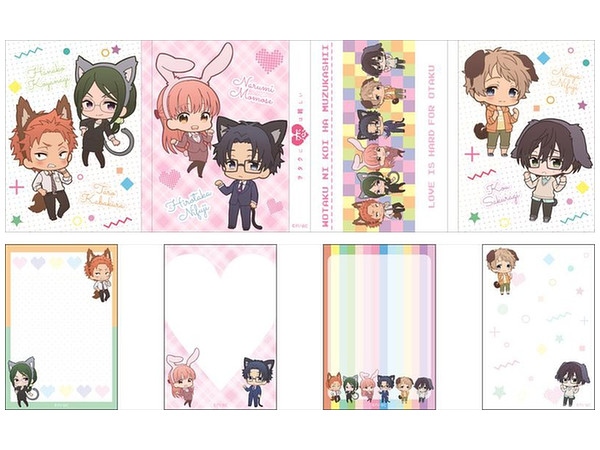 Wotakoi: Love is Hard for Otaku Pata Pata Memo Pad Puni Chara Ver.