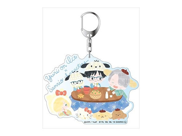 Yuri on Ice x Sanrio Characters: Big Keychain Nukunuku Days A