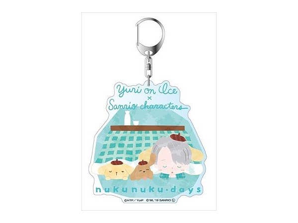 Yuri on Ice x Sanrio Characters: Big Keychain Nukunuku Days C