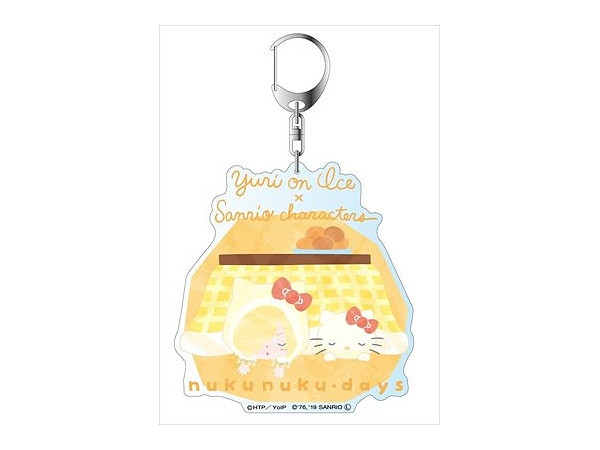 Yuri on Ice x Sanrio Characters: Big Keychain Nukunuku Days D