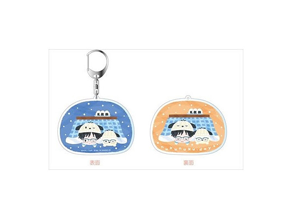 Yuri on Ice x Sanrio Characters: Double-sided Acrylic Keychain Nukunuku Days A