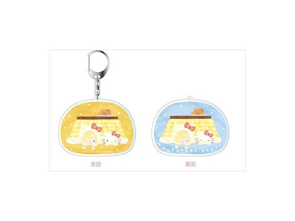 Yuri on Ice x Sanrio Characters: Double-sided Acrylic Keychain Nukunuku Days C
