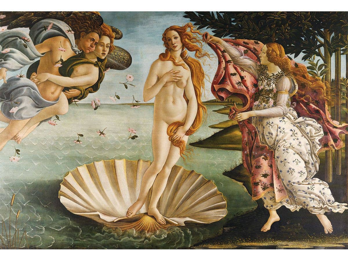 Jigsaw Puzzle Western painting: The Birth of Venus (Sandro Botticelli) 300pcs 26cm x 38cm