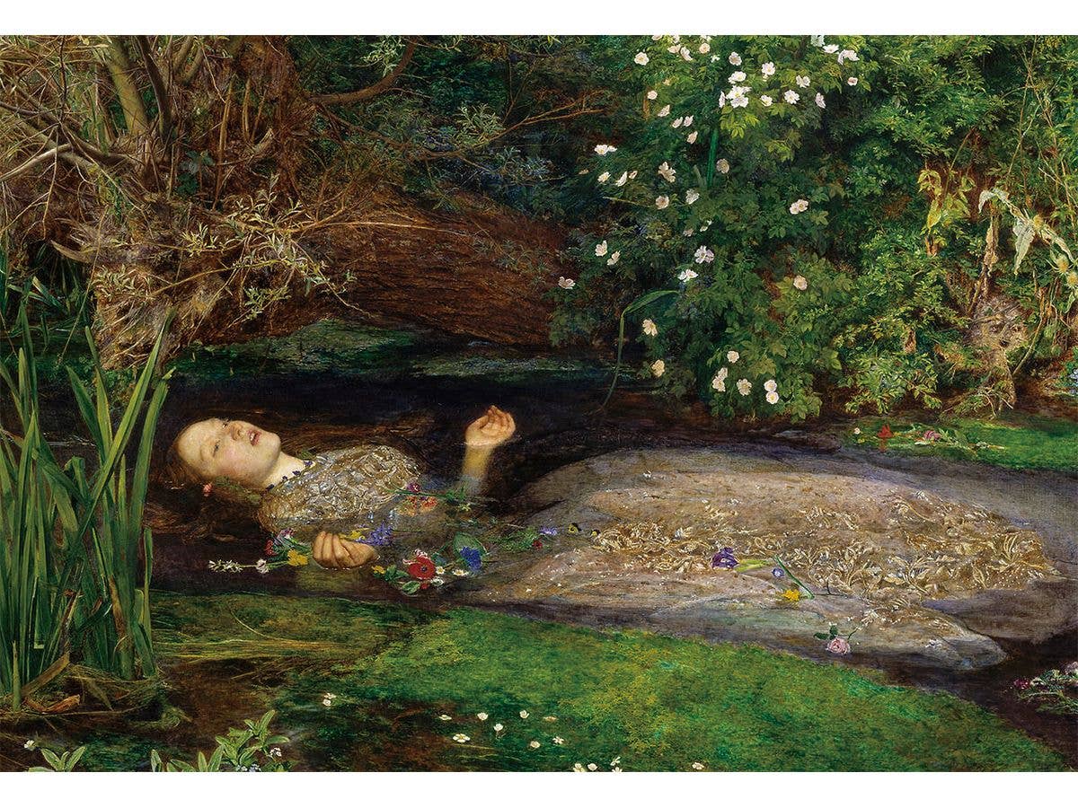 Jigsaw Puzzle Western painting: Ophelia (John Everett Millais) 300pcs 26cm x 38cm
