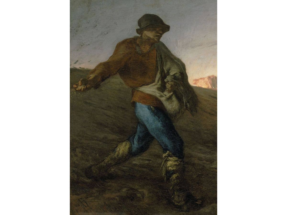 Jigsaw Puzzle Western painting: The Sower (Jean-Francois Millet) 300pcs 26cm x 38cm