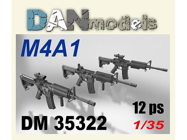 M4A1 rifle 12pc (3 types x4)