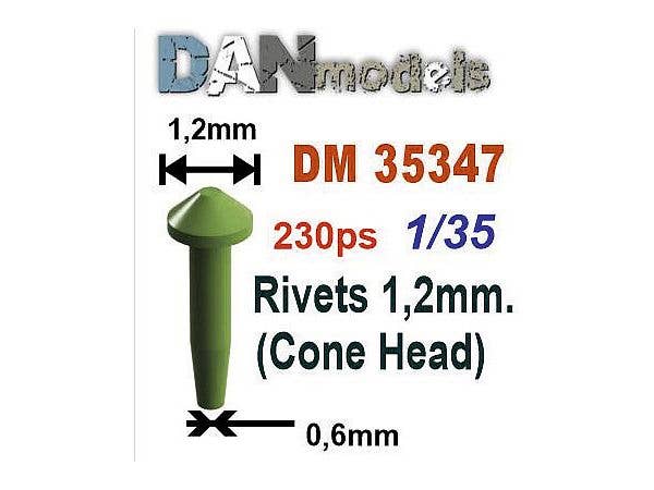 Rivets 1.2mm (cone head)