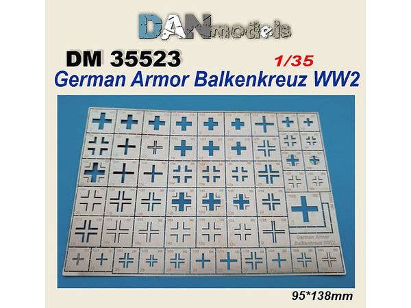 WWII German Army Balkenkreuz stencil