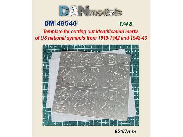 US aircraft national insignia (1919-1943) mask template