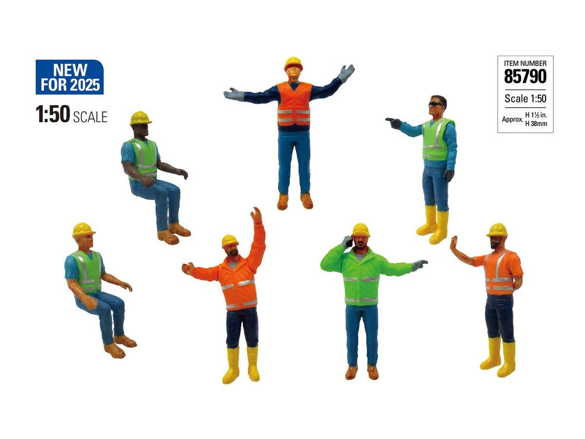 Construction Worker Figures (7-Piece Set)