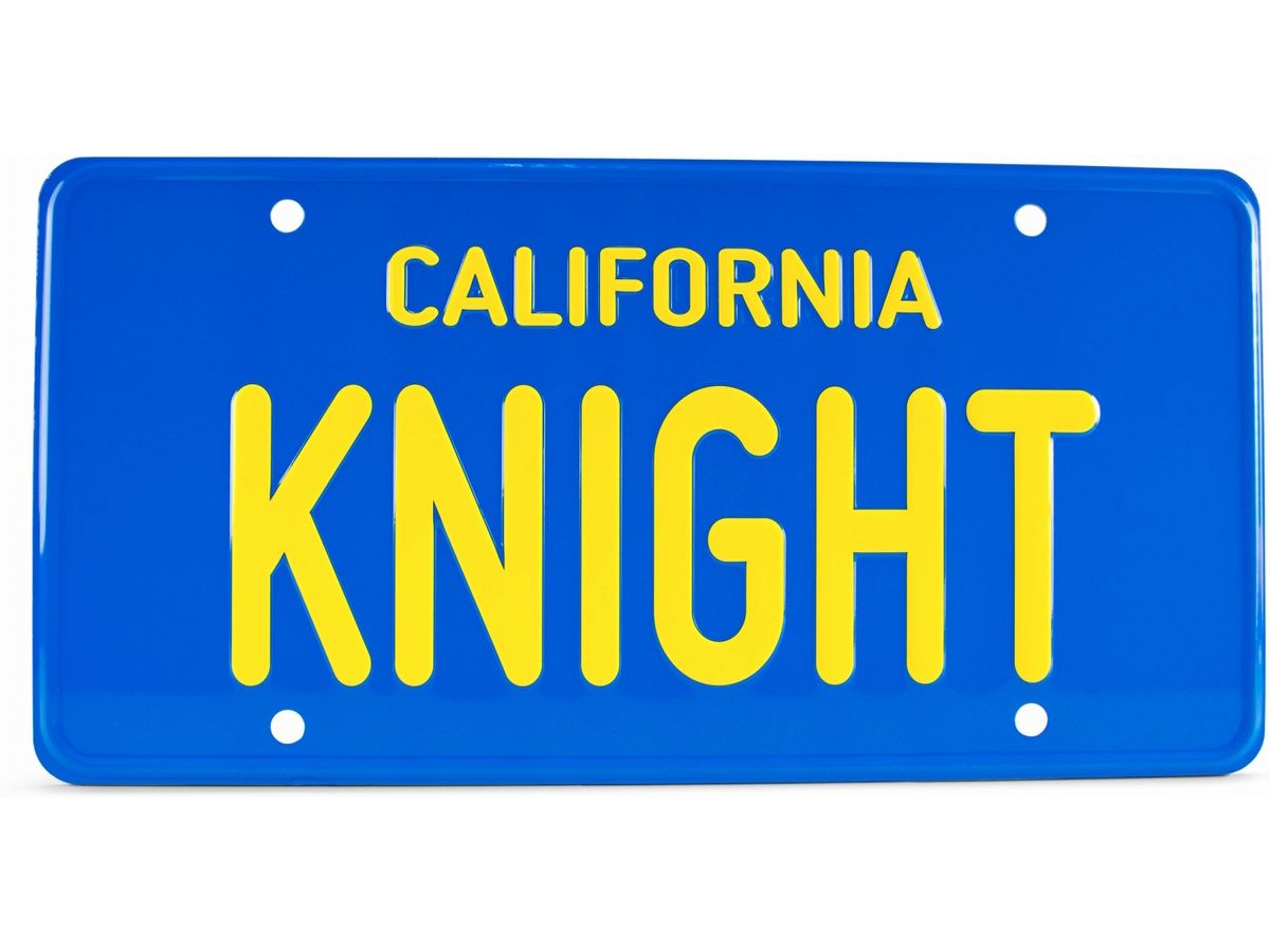 Knight Rider / Knight 2000 K.I.T.T. License Plate Replica