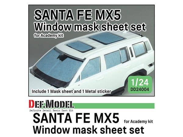 Santafe MX5 Window mask sheet and Logo sticker set (for Academy kit)