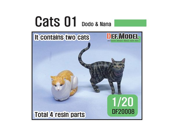 Resin Model Cats "Dodo & Nana"