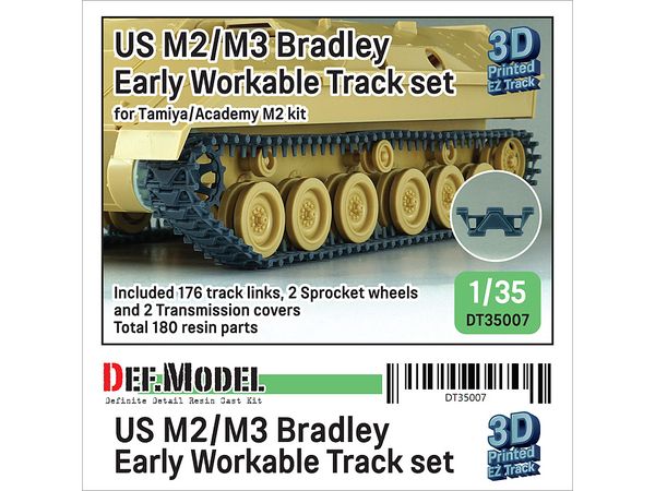 US M2/M3 Bradley IFV Early Workable Track set (for Tamiya/Academy M2/M3 kit)