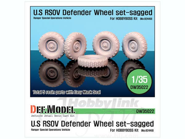 US RSOV Defender Sagged Wheel Set (for Hobby Boss) | HLJ.com