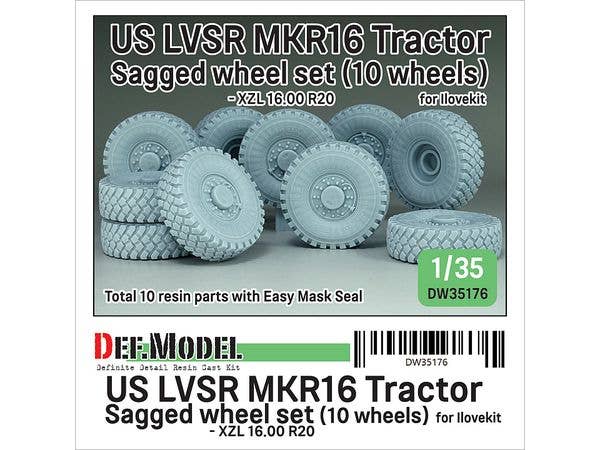 US LVSR MKR16 Tractor Sagged wheel set - Mich.XML 16.00 R20 (10 wheels) (for ILK)