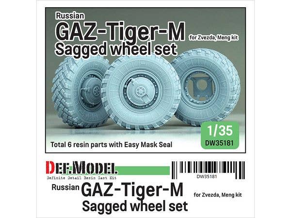 Russian GAZ-Tiger-M Sagged Wheel set (for Zvezda, Meng kit)