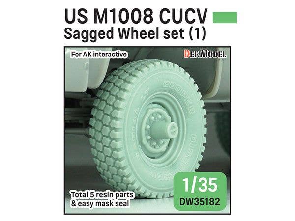 US M1008 CUCV Sagged Wheel set (for AK interactive)