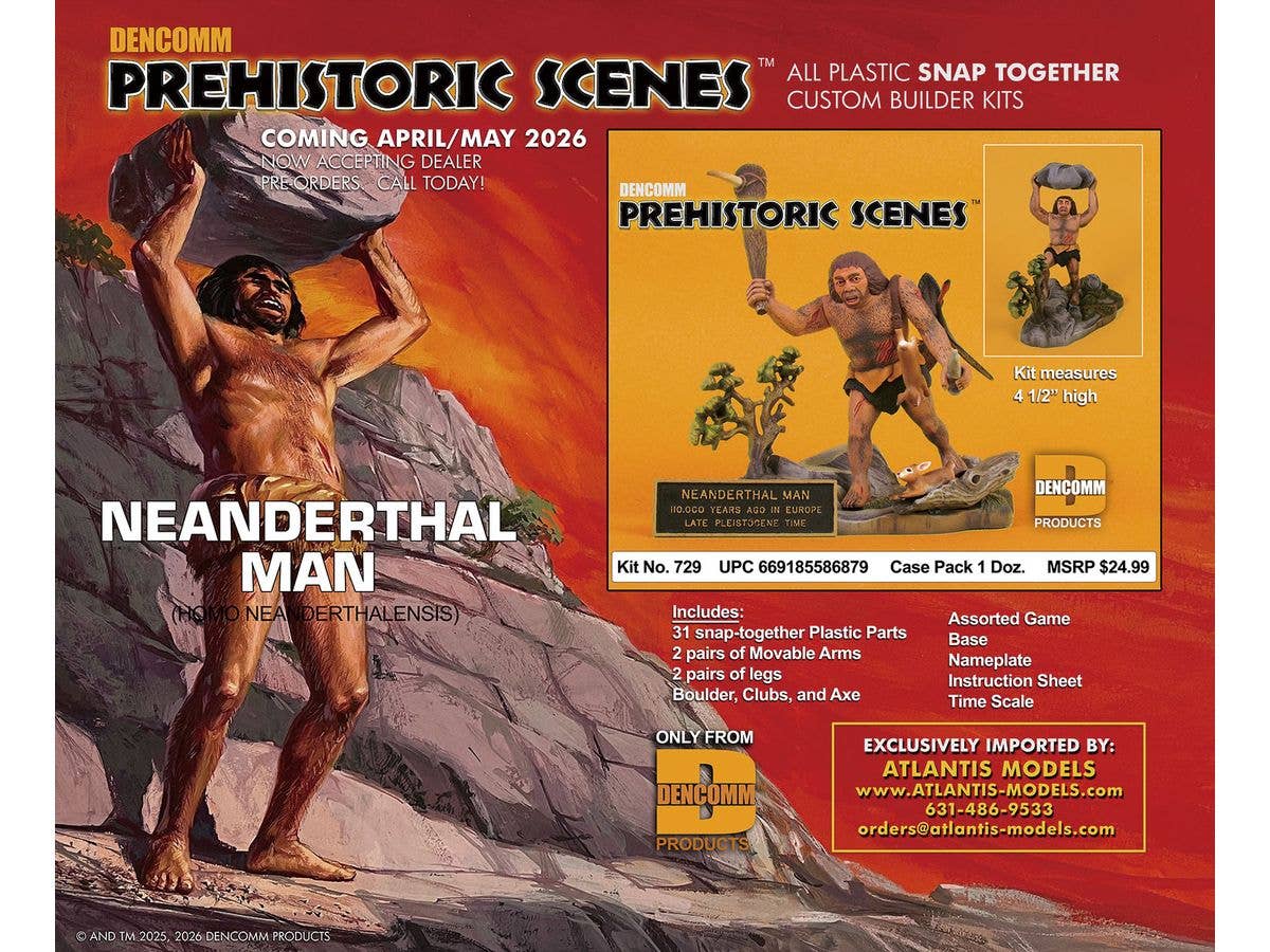 Prehistoric Scene Neanderthal Male