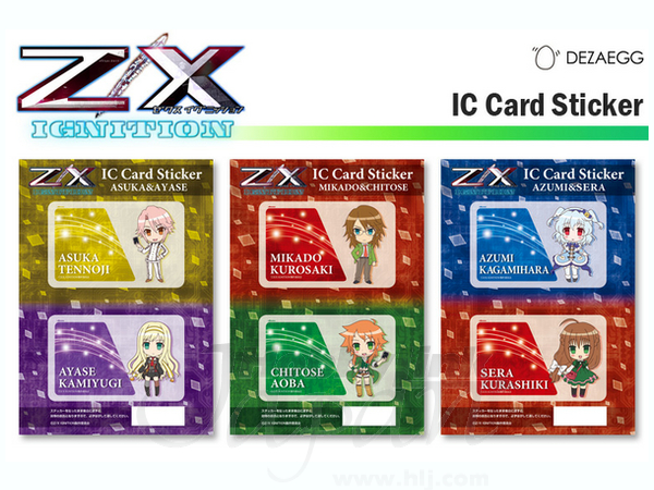 ZX Ignition IC Card Sticker Set #A | HLJ.com