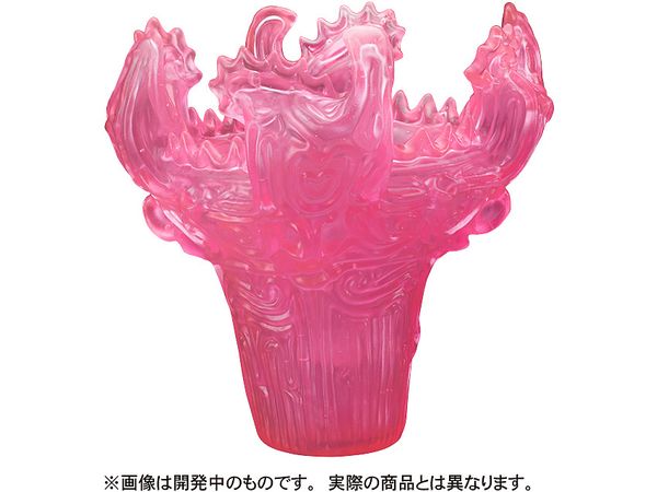 SOFUBI Modern Earthenware - Flame-Shaped Earthenware - Fluorescent Pink Clear