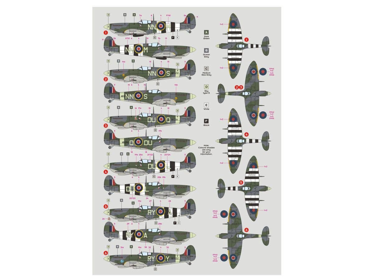 Spitfire Mk.IX of Czechoslovak squadrons in RAF