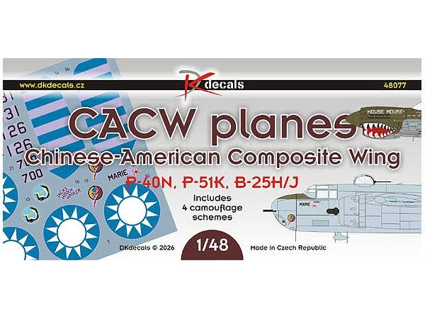 CACW planes (P-40N, P-51K, B-25H/J)