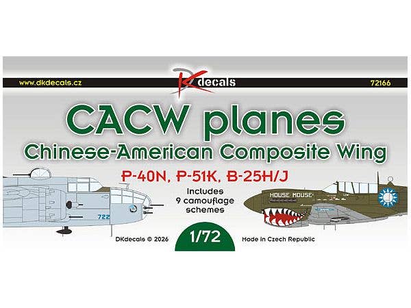 CACW planes (P-40N, P-51K, B-25H/J)