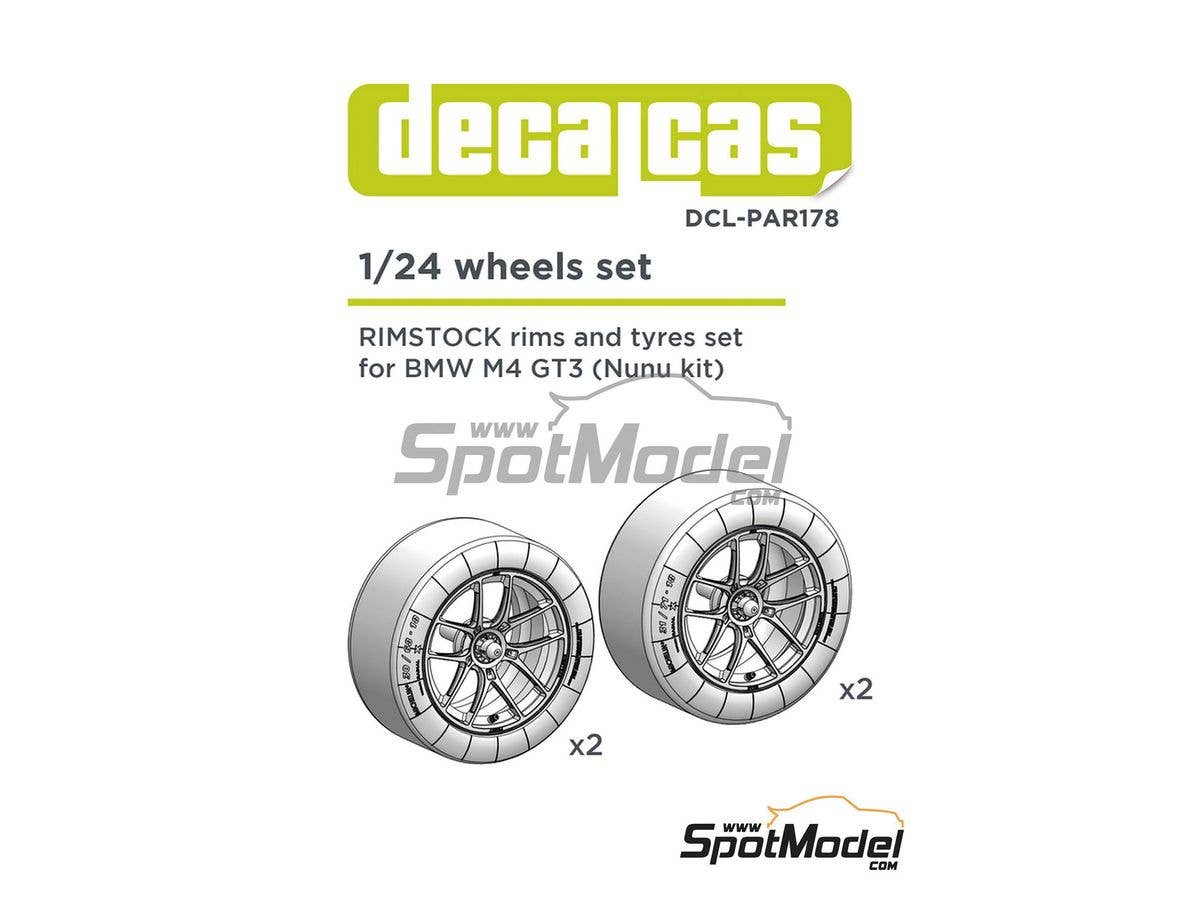 BMW M4 GT3 Detail-Up 10-Spoke Wheel & Tire Set Type B
