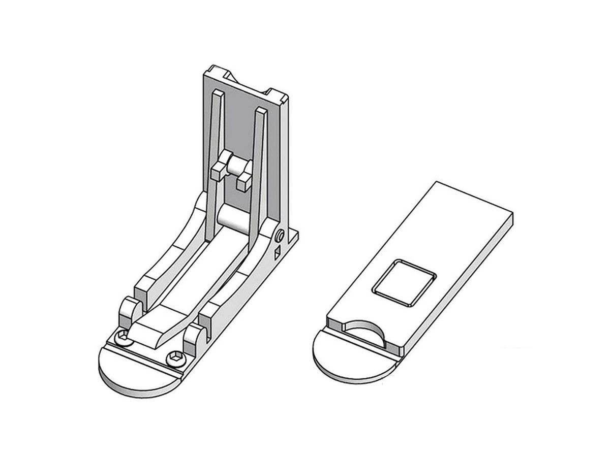 Rectangular flat bonnet tweezers (TYPE-P) (3D printed)