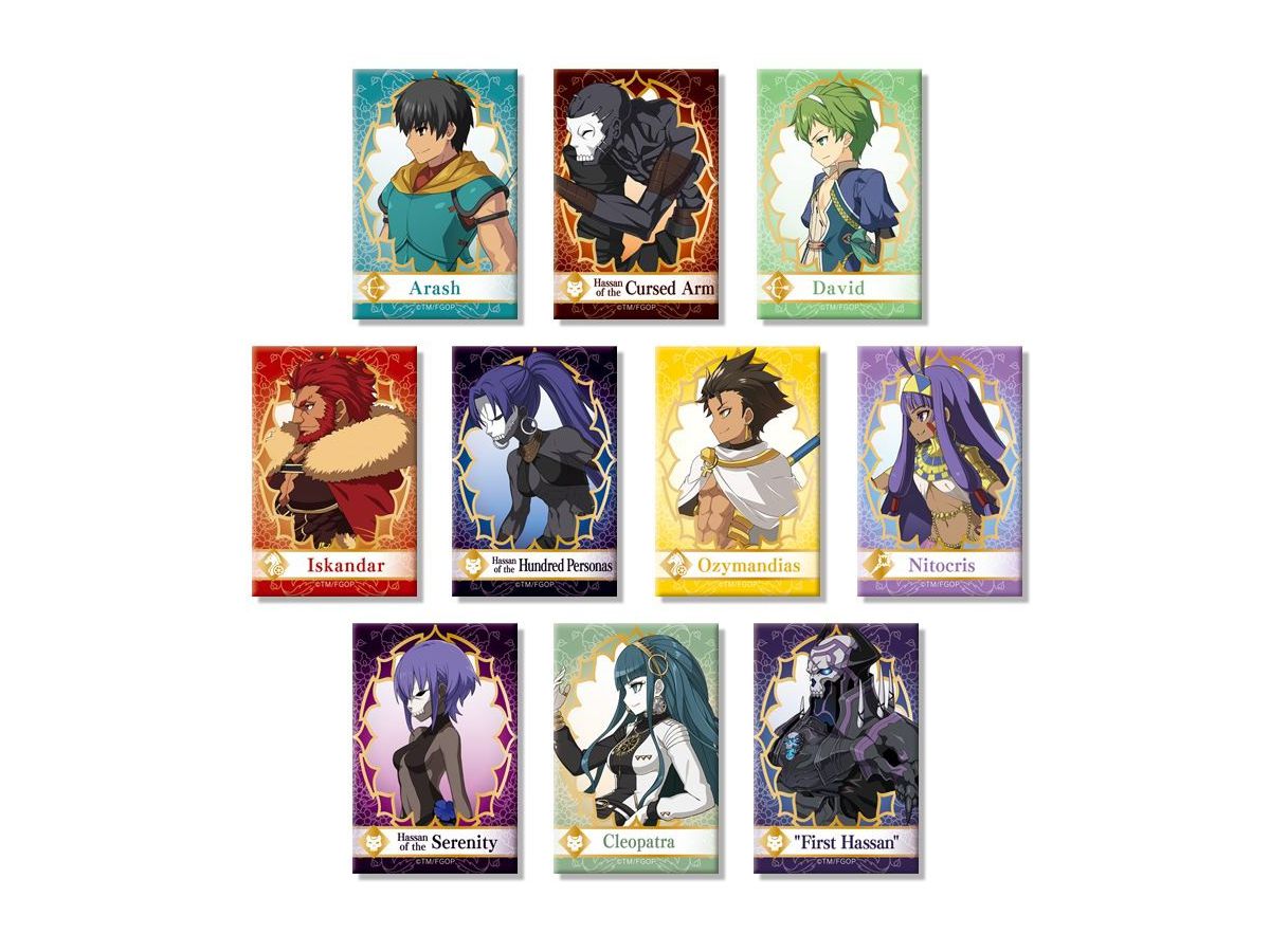 Fate/Grand Order: Battle Character Square Can Badge Vol.3 1Box 10pcs