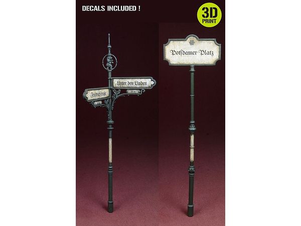 WWII Germany Berlin City Street Sign Set 1930s-40s