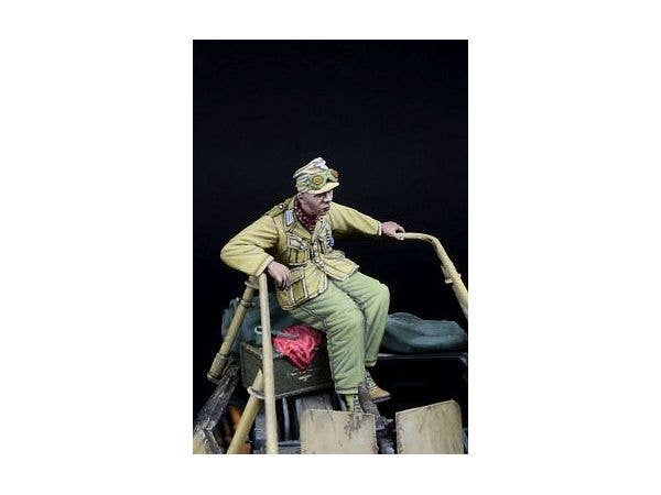 WWII German Afrika Korps soldier sitting in a Greif (for Takom)