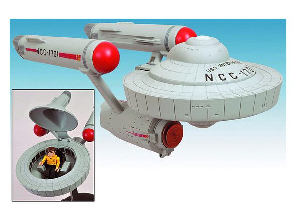 Star Trek TOS U.S.S. Enterprise NCC-1701 w/Captain Kirk Mini Mates Deformed Ver.