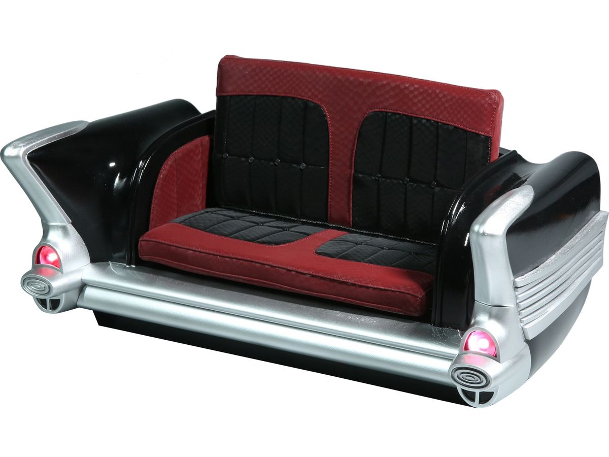 Poker Kingdom: Hearts 7 Car Sofa Black