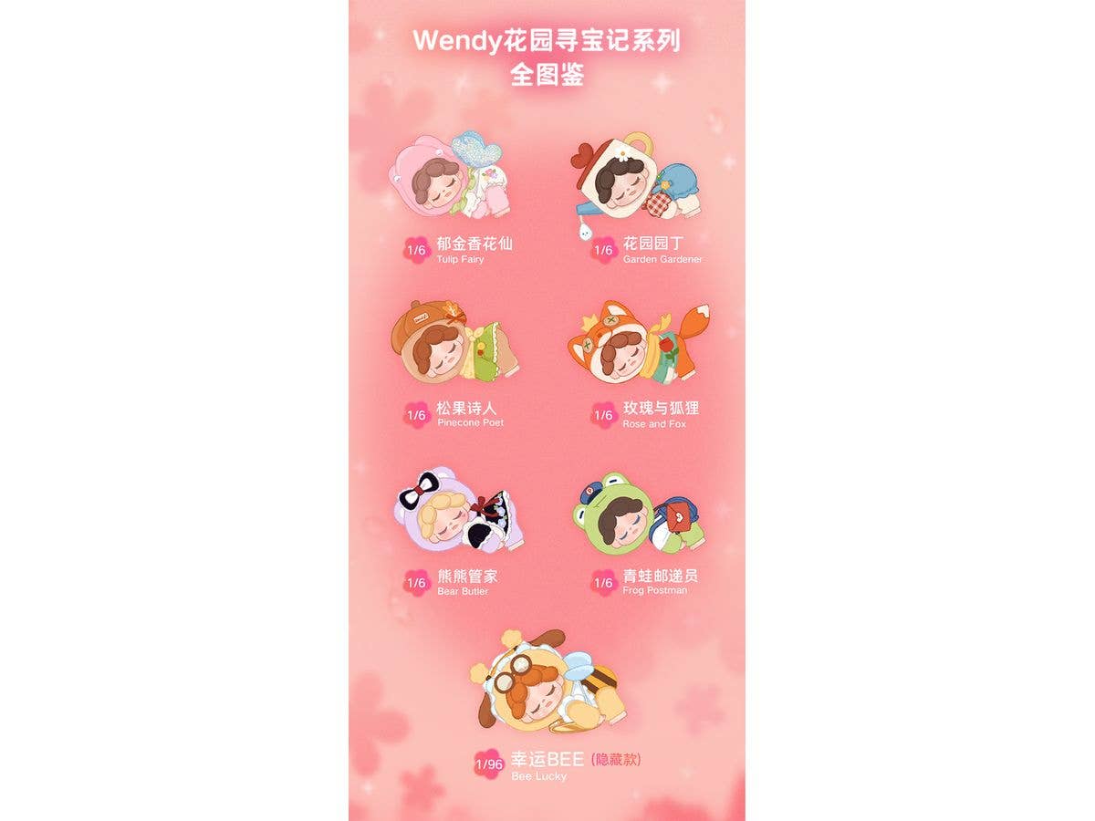 Wendy Garden Treasure Hunt Series Plush Surprise Box 1Box 6pcs