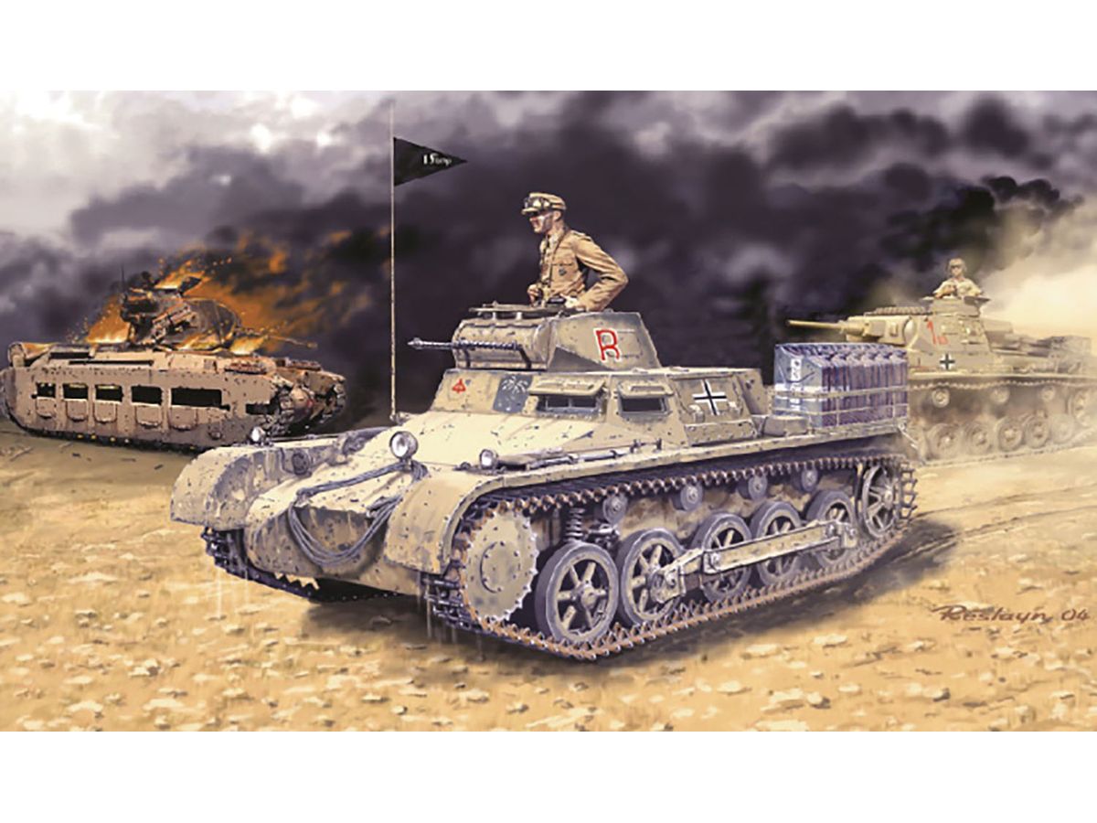 WW.II German Army Panzer I Type B African Corps Specification Magic Track/Interior Parts Included Luxury Specification