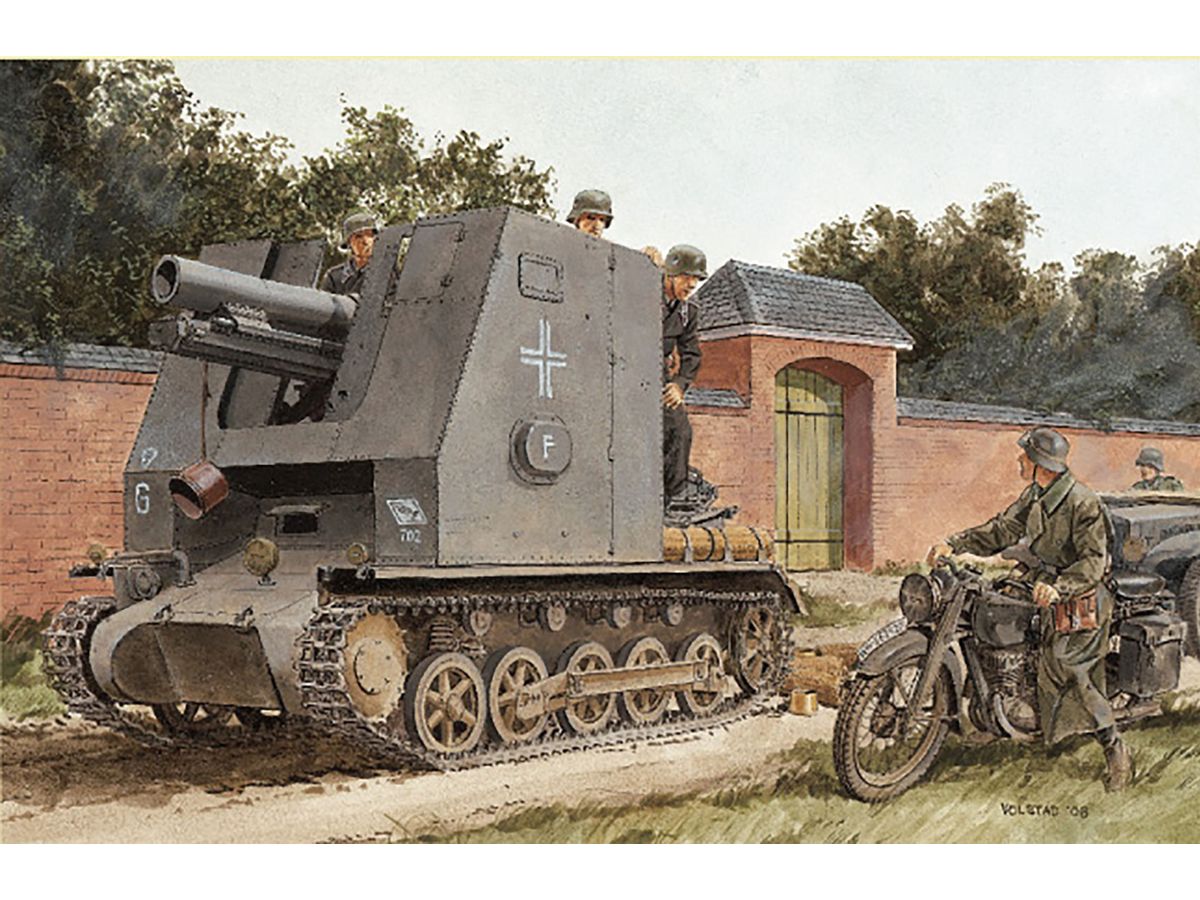 WWII German Army I Australian 15cm Self-Propelled Heavy Infantry Artillery Magic Track/Aluminum Barrel/Cockpit Interior Parts Included Luxury Kit