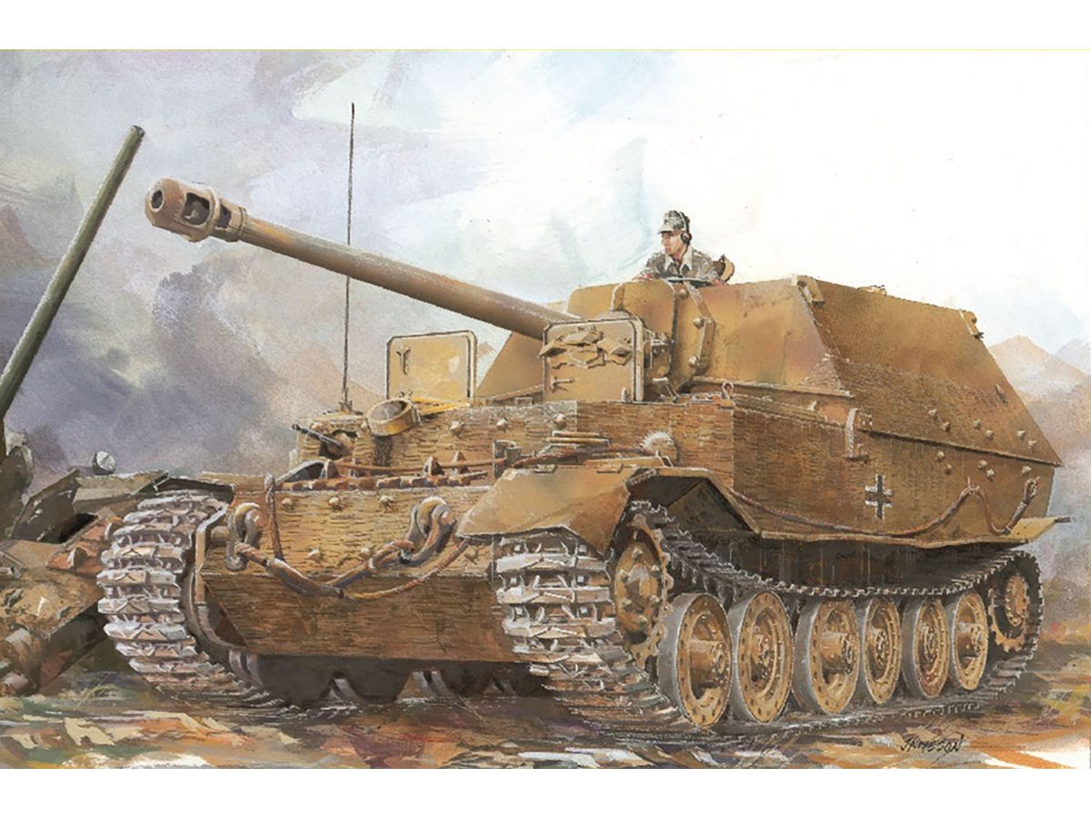 WW.II German Army Sd.Kfz.184 Elefant Heavy Tank Destroyer with Magic Track & Aluminum Gun Barrel