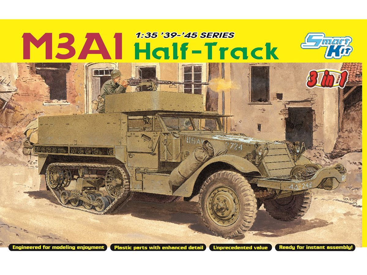 WW.II US Army M3A1 Half Track 3in1 Figure/ Equipment Included