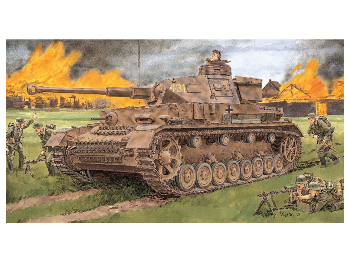 WW.II German Panzer IV F2 (G) type Magic Track Included