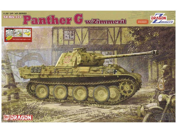WWII German Panther G w/Zimmerit & Night Vision Device
