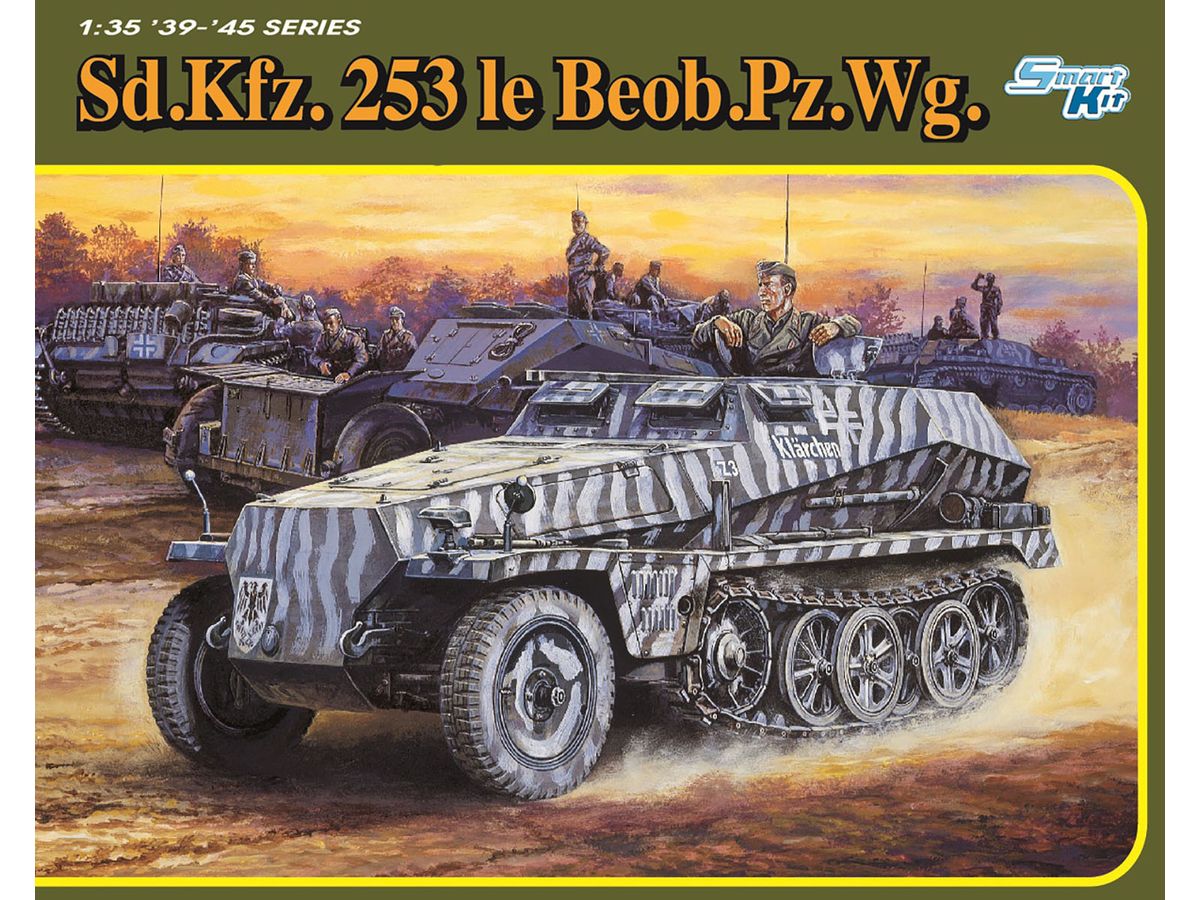 WW.II German Army Sd.Kfz.253 Light Armored Observation Vehicle Magic Truck / Metal Vehicle Width Pole / Figure Included Luxury Specification