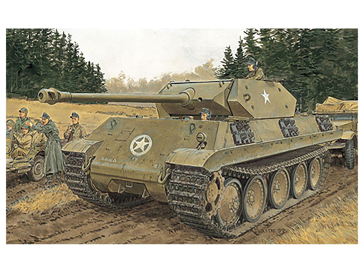 WW.II German M10 Panther (Camouflaged Tank) Operation Greif 1944 with Magic Track