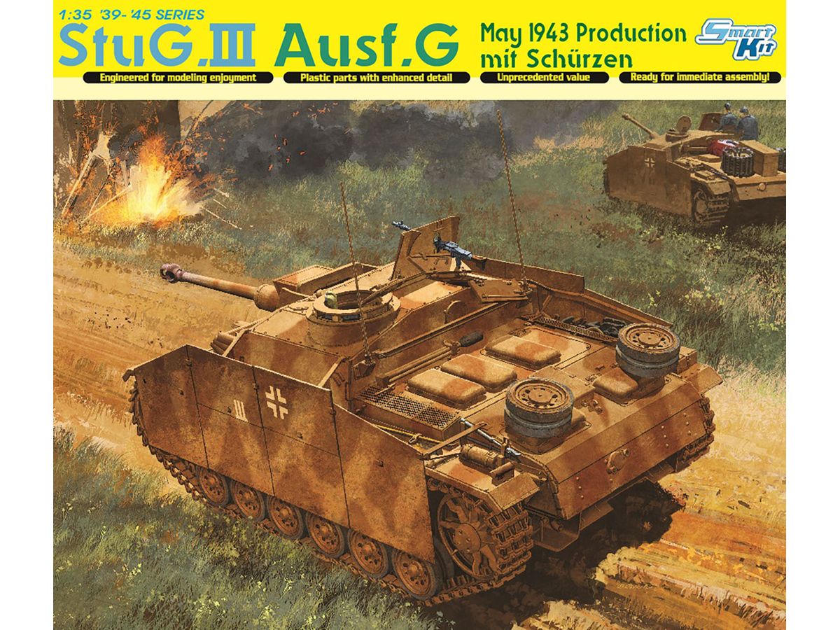 WWII German Army StuG III Type G Production May 1943 Magic Track/3D Printed Parts/Metal Wire Included Luxury Kit