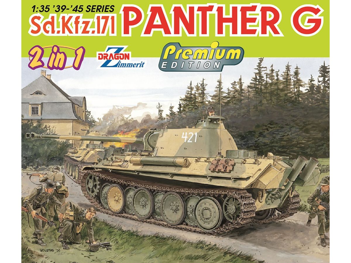 WW.II German Army Sd.Kfz.171 Panther G Type 2in1 Magic Track & Aluminum Gun Barrel Included