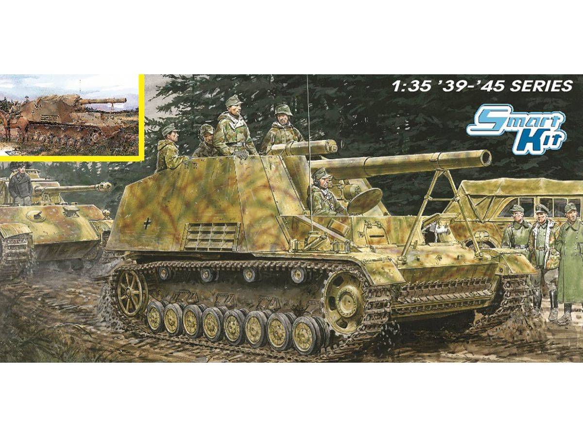 WW.II German Army Sd.Kfz.165 Hummel Early / Late Production 2in1 Aluminum Gun Barrel & Magic Track Included